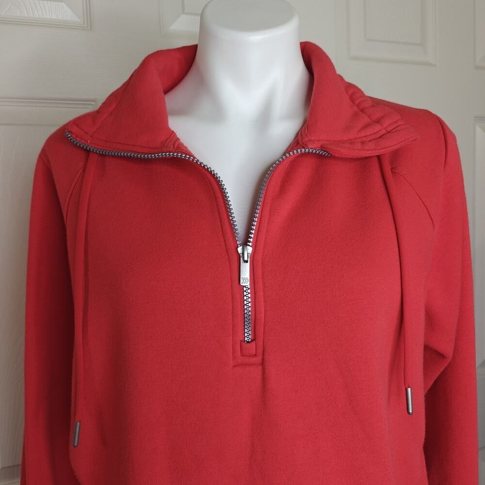 All in Motion oversized cropped half zip fleece pullover sz M - Picture 3 of 11